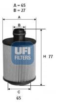 Ufi 2610400 - FILTRO DE COMBUSTIBLE