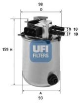 Ufi 5551700 - FILTRO DE COMBUSTIBLE