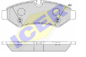 Icer 142350 - PASTILLA DE FRENO TRASERAS